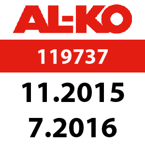 AL-KO Highline 476 SPi - 119737: 11.2015 - 7.2016