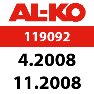 AL-KO Easy-Mow 5250 HWS - 119092: 4.2008 - 11.2008