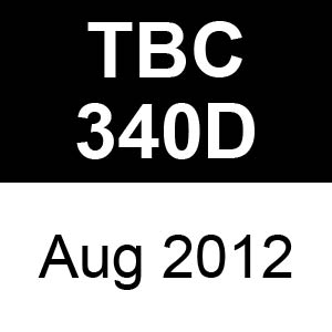 Tanaka TBC-340D - Aug 2012 Parts