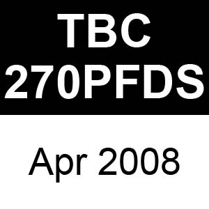 Tanaka TBC-270PFDS - Apr 2008 Parts