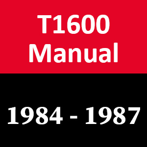 Westwood T1600 Manual Tractor Belts (1984 - 1987)