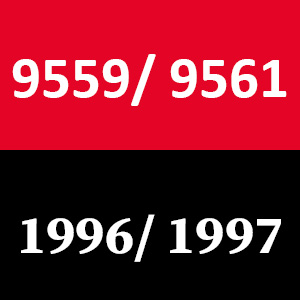 Westwood T1600 Manual Tractor Belts (1996/ 1997) - Code 9559/ 9561