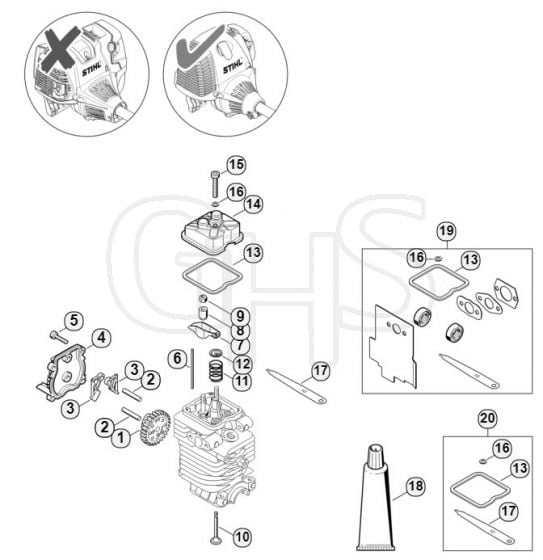 Genuine Stihl HT101 / L - Valve timing gear  508613634