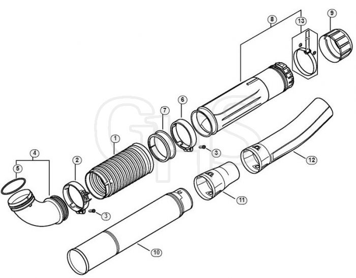 Genuine Stihl BR450 / M - Pleated Hose, Blower Tube