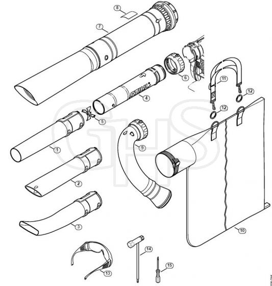 Genuine Stihl SH86 D / T - Nozzle, Vacuum Attachment