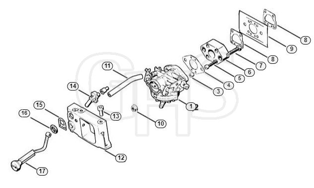 Genuine Stihl TS350 AVE / E - Carburetor, Adapter