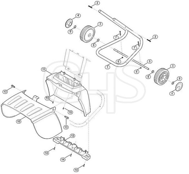 Genuine Stihl GHE105.0 / C - Wheel Carrier