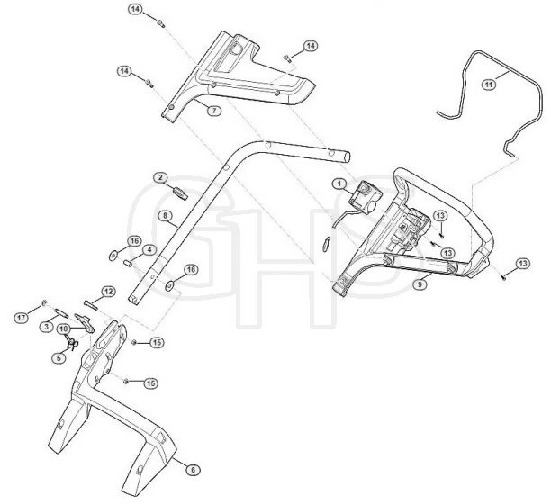 Genuine Stihl RMA443 C / A - Handle