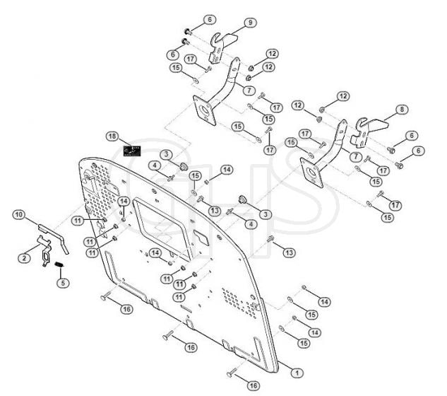 Genuine Stihl RT6112.0 ZL / G - Back panel