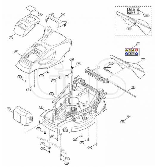 Genuine Stihl RMA235 / B - Housing