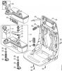 Genuine Stihl SR450 / H - Fuel tank, AV system