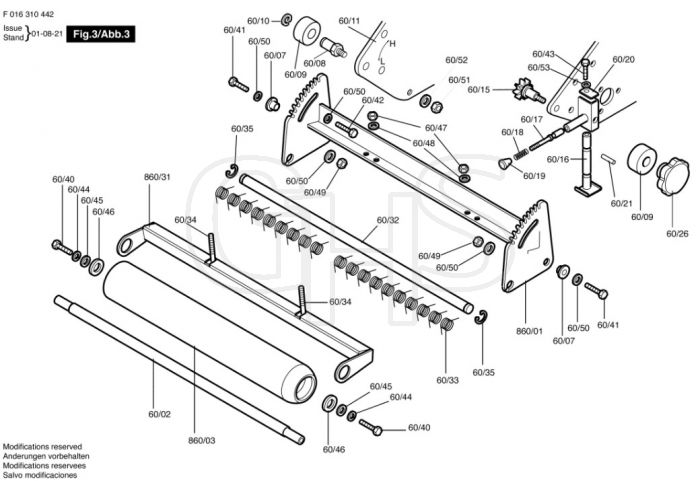 Allett Buckingham 20H Front Roller