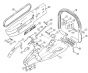 Genuine Stihl TS350 AVE / J - Handle frame, Handlebar