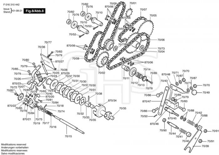 Allett Buckingham 20H Drive Assembly