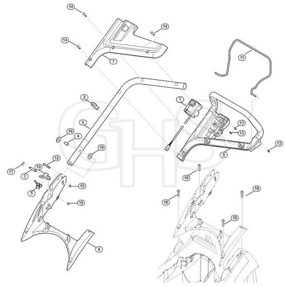 Genuine Stihl RMA339 C / A - Handle