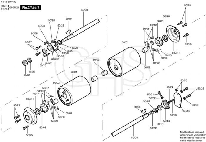 Allett Buckingham 20H Rear Roller