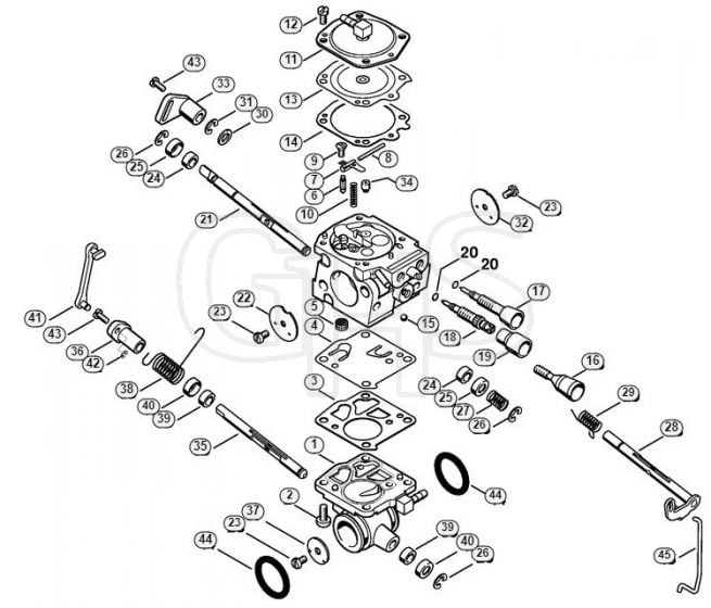 Genuine Stihl TS800 / H - Carburetor HS-314 (43.2007), (21.2011)