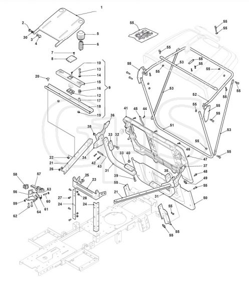 Frame - TTK550LWM - 2T0050486/SF