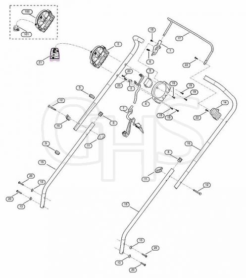 Genuine Stihl RMA235 / A - Handle