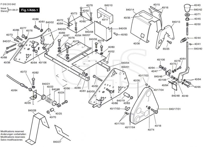 Atco Royale 30 IC - F016310642 - Main Assembly