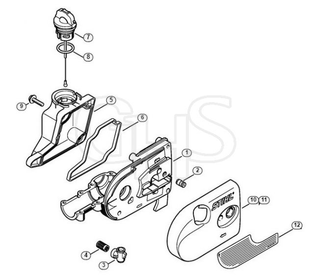 Genuine Stihl HT75 / AH - Conversion kit Gear housing (22.2011)