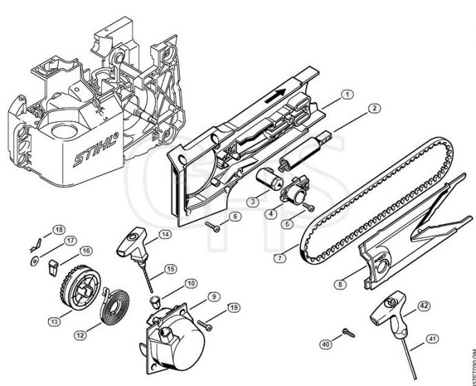 Genuine Stihl TS460 / G - Rewind starter