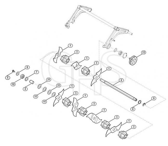 Genuine Stihl RL540.0 / F - Scarifying unit