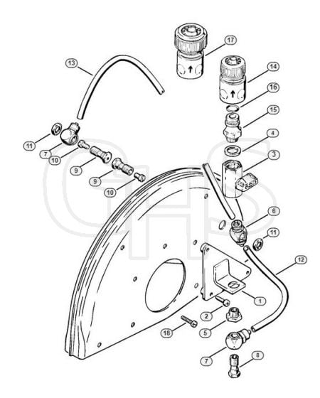 Genuine Stihl TS350 / V - Water attachment (38.1995)