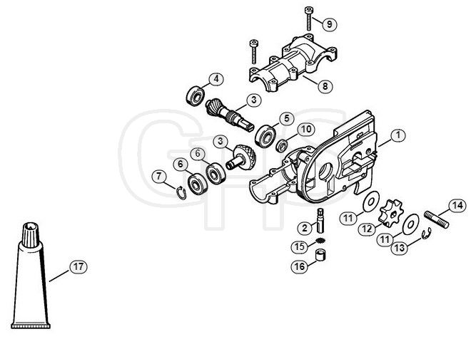 Genuine Stihl HT70 / AC - Gear head HT 70 (38.2002)