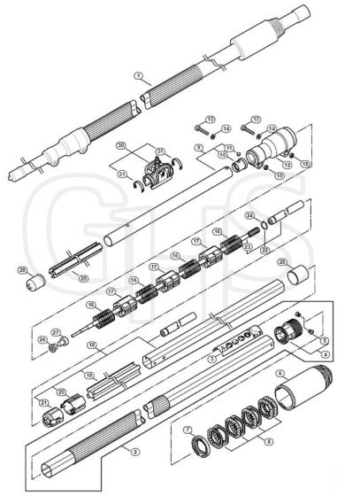 Genuine Stihl HT75 / U - Drive tube assembly HT 75