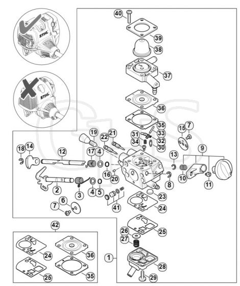 Genuine Stihl HT101 / F - Carburetor | GHS