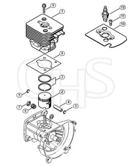 Genuine Stihl HT73 / B - Cylinder