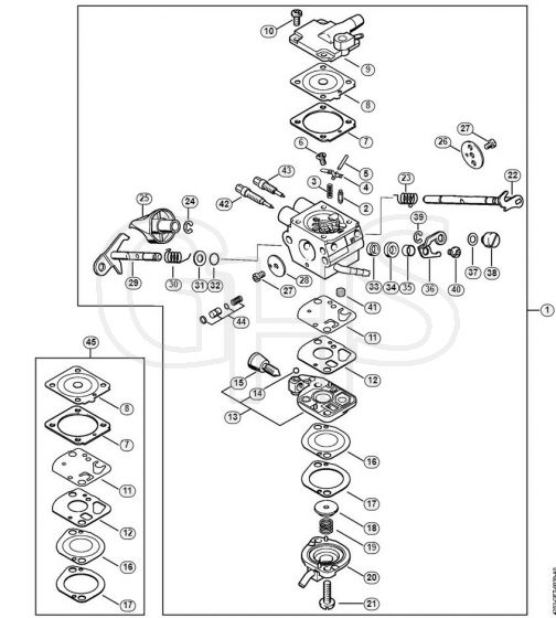 Genuine Stihl BR550 / E - Carburetor 4282/12