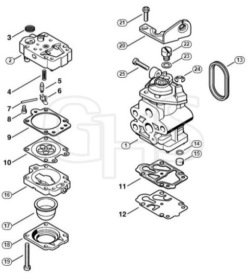 Genuine Stihl HT73 / H - Carburetor