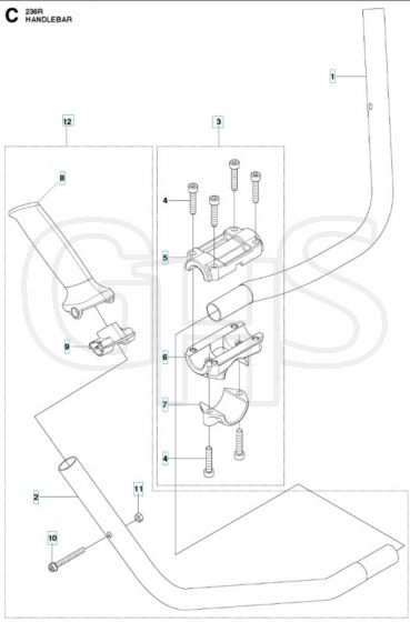 Husqvarna 236r - Handle