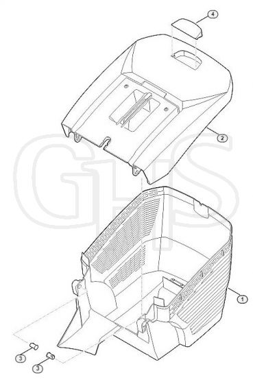 Genuine Stihl RMA443 TC / E - Grass catcher bag