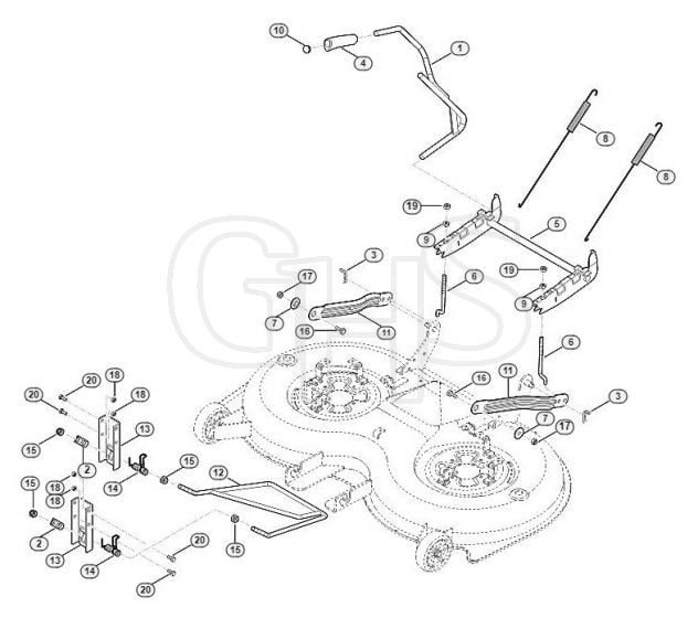 Genuine Stihl RT6112.0 ZL / K - Height adjustment