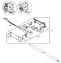 Genuine Stihl HT130 / Q - Oil tank, Chain sprocket cover (38.2016)