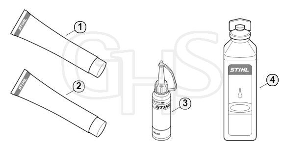 Genuine Stihl SR200 / S - Miscellaneous lubricants and greases