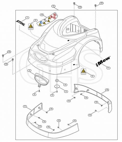 Genuine Stihl RMI422.0 P / A - Machine cover