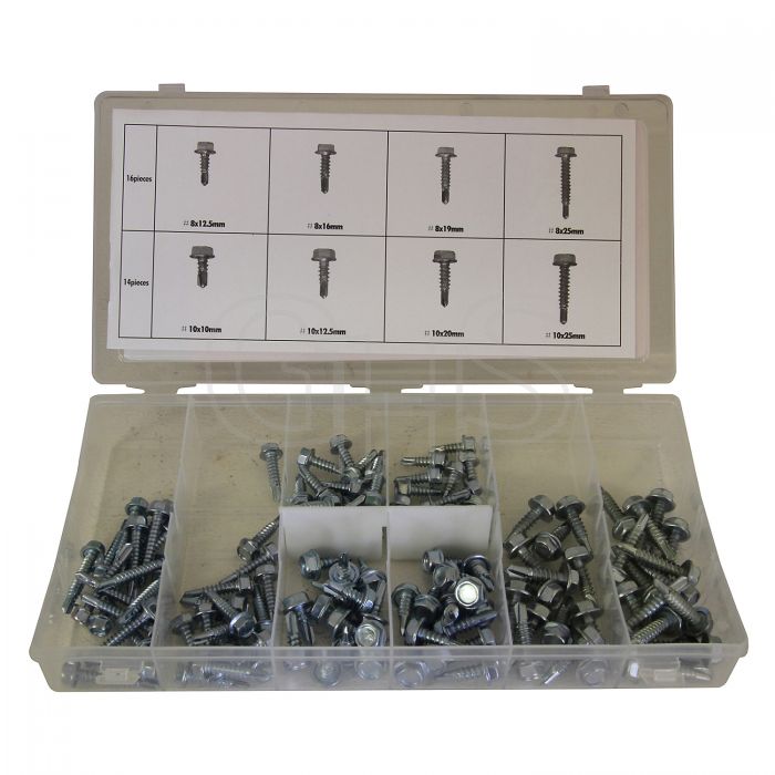 Self Drilling / Tapping Screws (120 Piece) | Garden Hire Spares