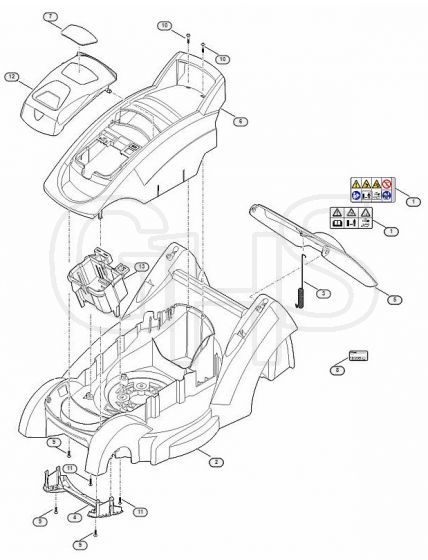 Genuine Stihl RMA339 C / B - Housing