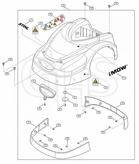 Genuine Stihl RMI422.2 P / A - Machine cover