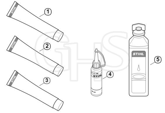 Genuine Stihl KM56 RC-E / T - Miscellaneous lubricants and greases