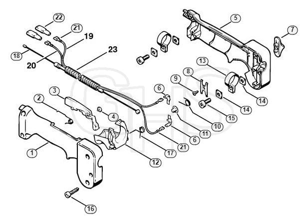 Genuine Stihl HT75 / R - Handle  X 36 974 526