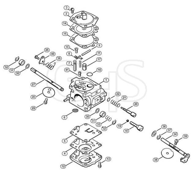 Genuine Stihl TS400 / K - Carburetor HS-279