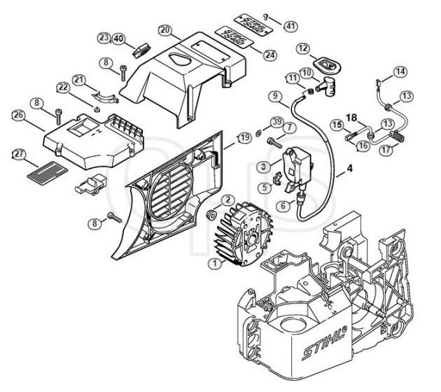 Genuine Stihl TS460 / E - Ignition system