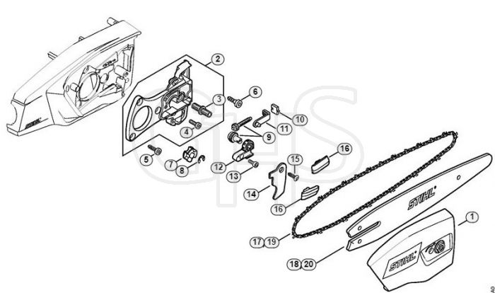 Genuine Stihl HTA85 / D - Chain sprocket cover