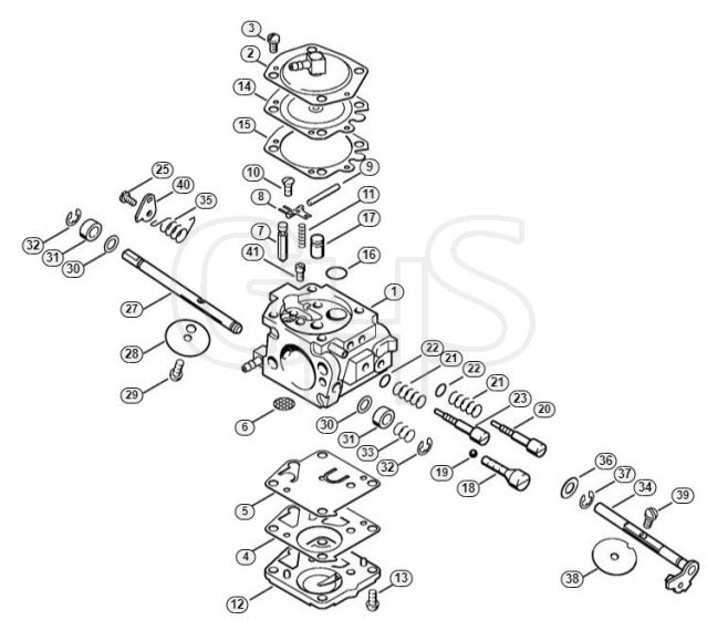 Genuine Stihl TS400 / L - Carburetor HS-301 Japan