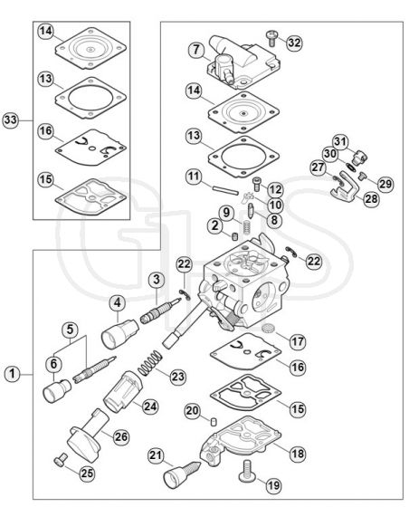 Genuine Stihl BR450 / G - Carburetor 4244/11